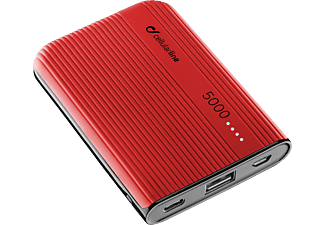 CELLULARLINE PowerTank 5000 - Powerbank (Rosso)