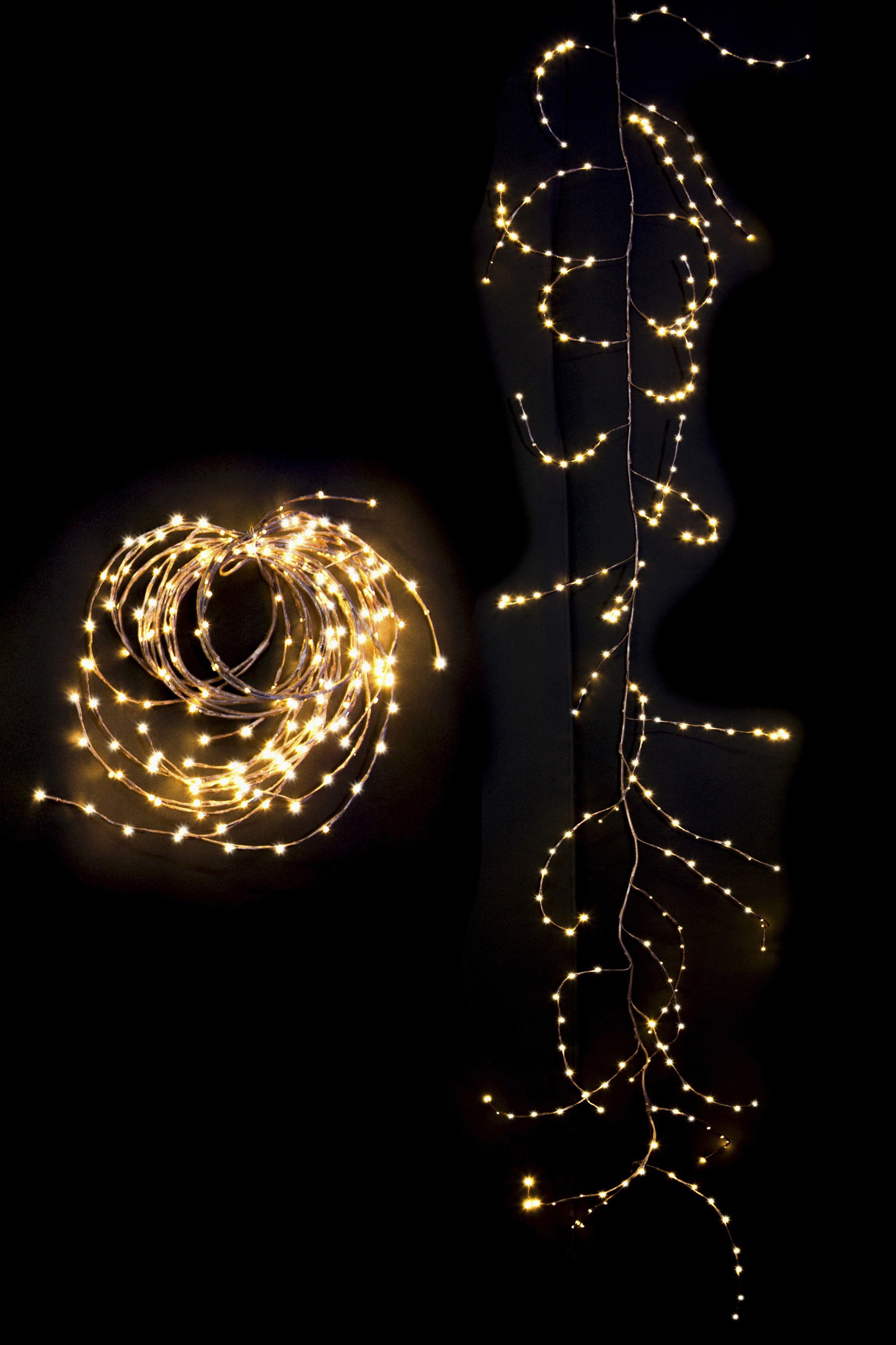 LED Leuchtdekoration, Kranz/Girlande Warmweiß Braun, 240 Dekoration, LED variabel KONSTSMIDE