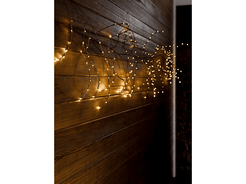 KONSTSMIDE LED Dekoration, variabel Kranz/Girlande 240 Leuchtdekoration, Braun, Warmweiß