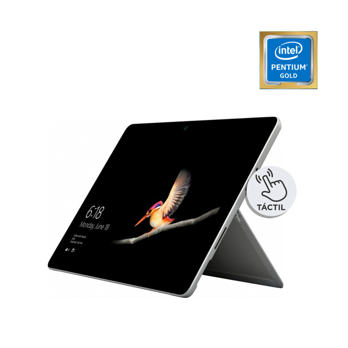 Convertible 2 en 1 - Microsoft Surface Go, 10", Intel® Pentium® Gold 4415Y, 8GB RAM, 128GB SSD, LTE (4G), W10