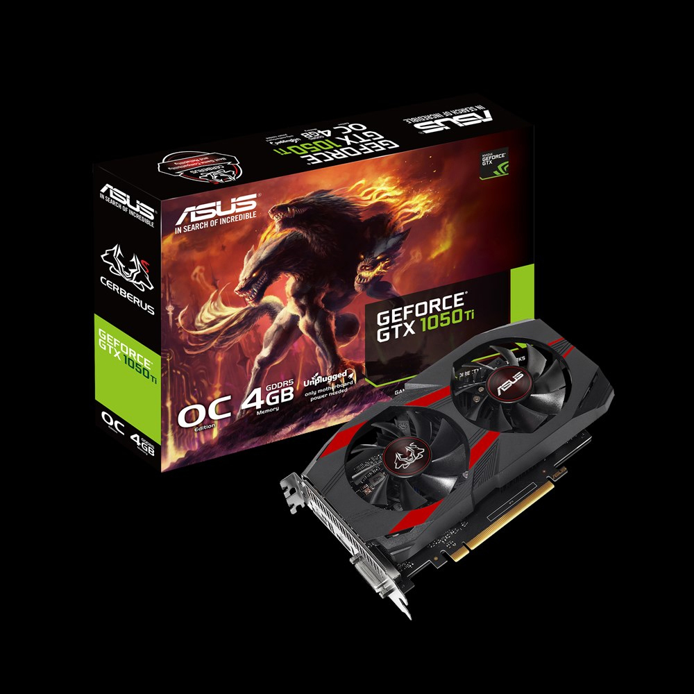 ASUS GeForce® GTX 1050 Ti Cerberus OC 4GB (90YV0A74-M0NA00) (NVIDIA, Grafikkarte)