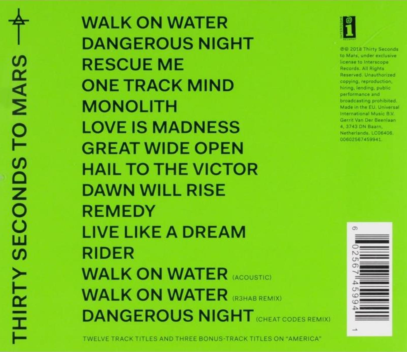 30 Seconds To Mars - America (Deluxe)  - (CD)