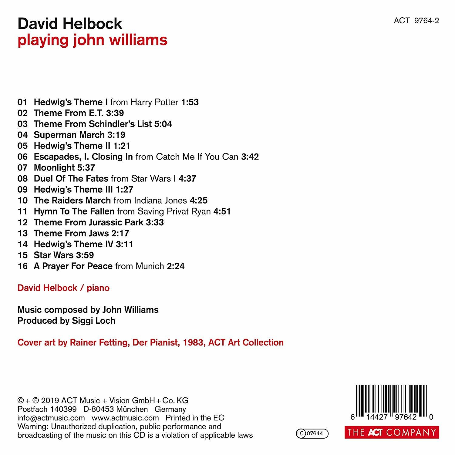 David Helbock - Playing John Williams  - (Vinyl)