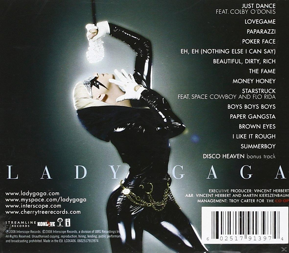 Albumcover von Lady Gaga in schwarzem Outfit mit Songliste. Der Hintergrund ist schwarz.