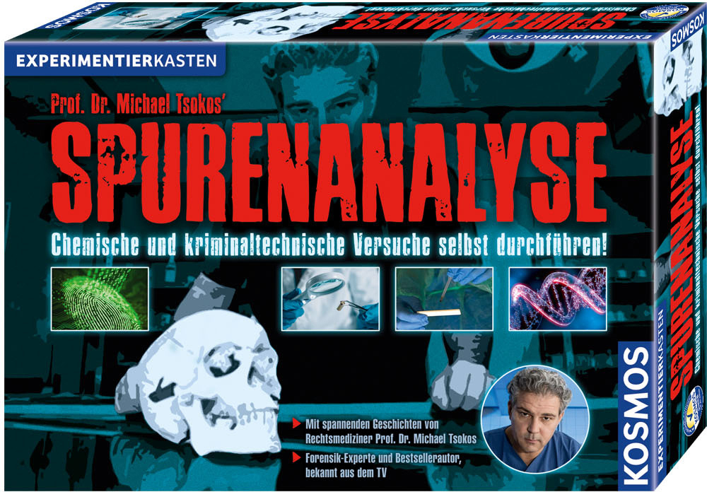 KOSMOS 642129 Prof. Dr. Michael Tsokos' Spurenanalyse Experimentierkasten Mehrfarbig