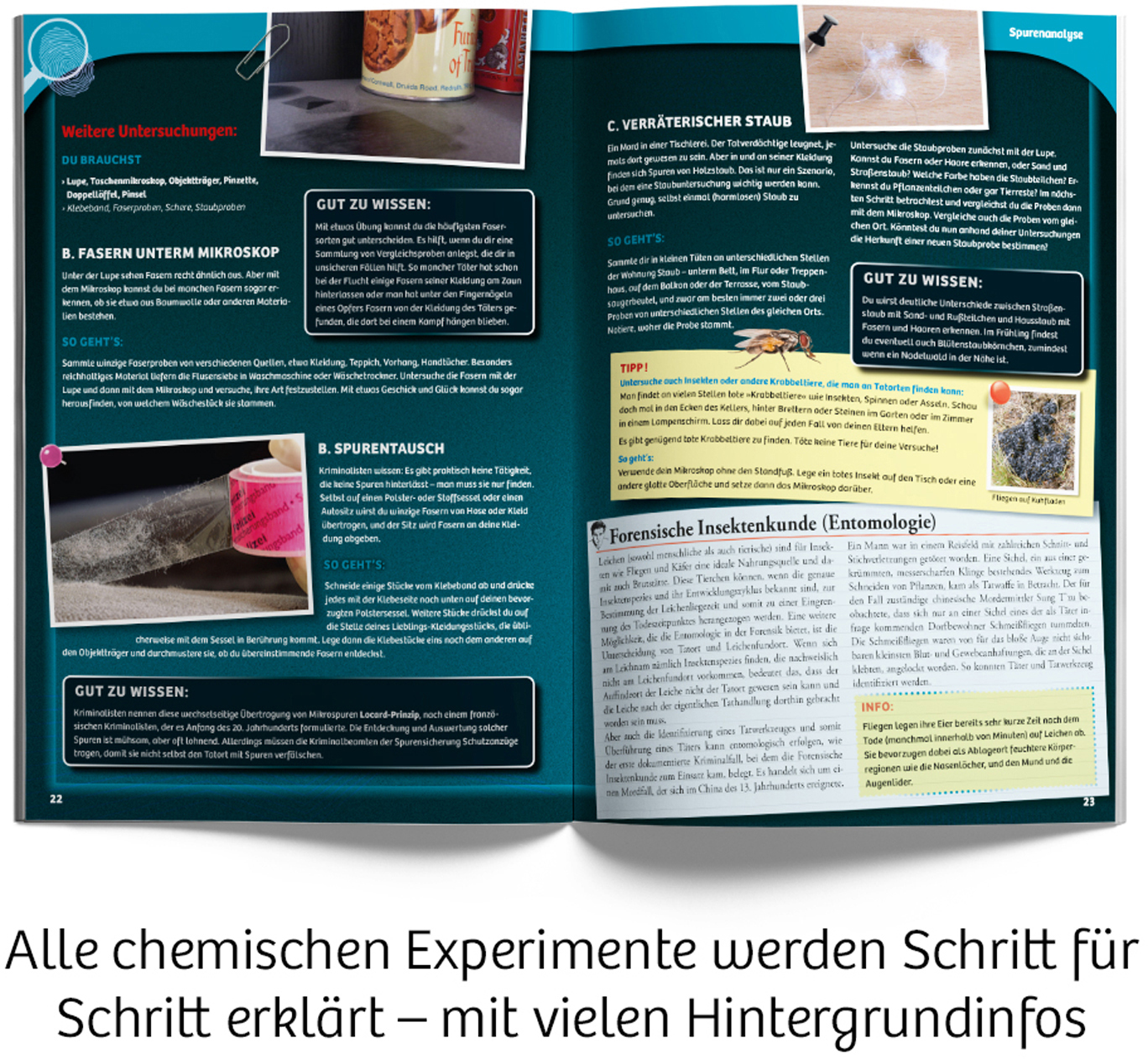 KOSMOS 642129 Prof. Dr. Michael Tsokos' Spurenanalyse Experimentierkasten Mehrfarbig