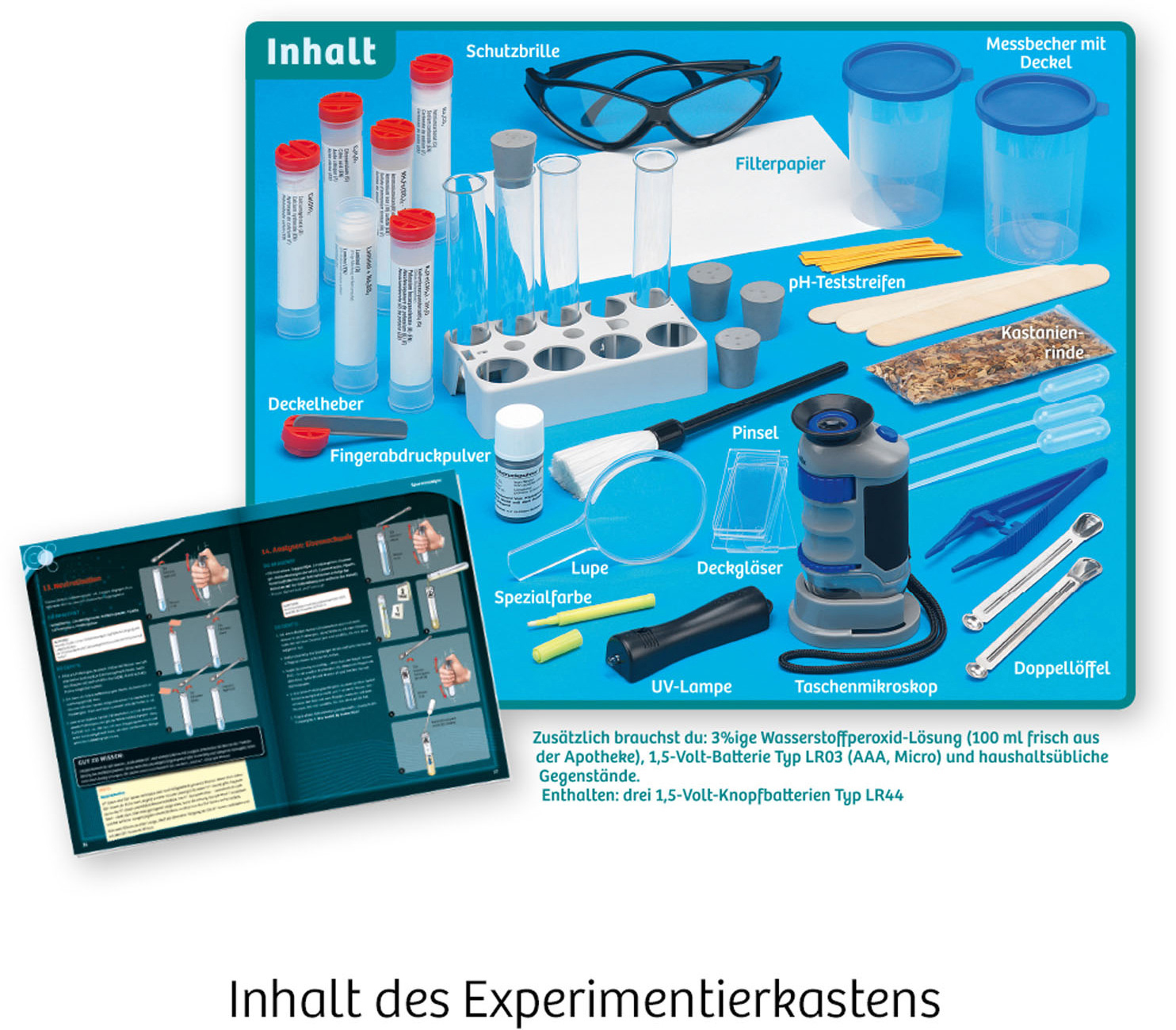 KOSMOS 642129 Prof. Dr. Michael Tsokos' Spurenanalyse Experimentierkasten Mehrfarbig