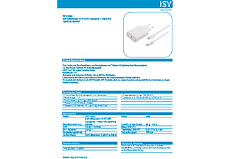 ISY IWC-2500  Ladegerät Apple, Weiß