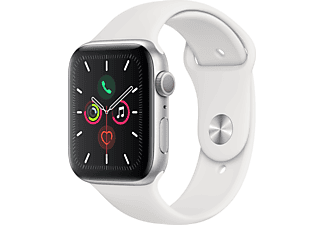 APPLE MWVD2TU/A S5 GPS, 44mm Silver Alüminyum Case Beyaz Spor Band - S/M & M/L Akıllı Saat