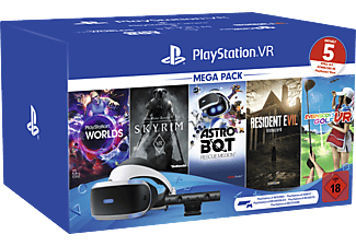 SONY PlayStation VR Mega Pack 2: PlayStation VR, PlayStation Camera, 5 Spiele (VOUCHER) Virtual Reality Set