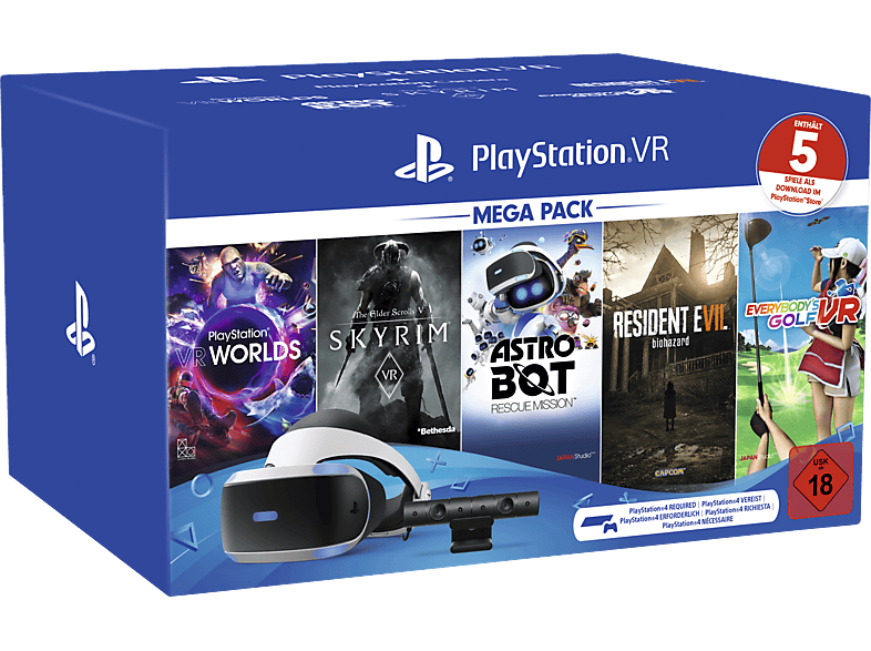 Sony Playstation Vr Mega Pack 2 Playstation Vr Playstation Camera 5 Spiele Voucher Virtual Reality Set Virtual Reality Set Kaufen Saturn