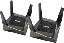 WLAN Router RT-AX92U AX6100 Wifi System, 2er-Pack, Schwarz (90IG04P0-MO3020)