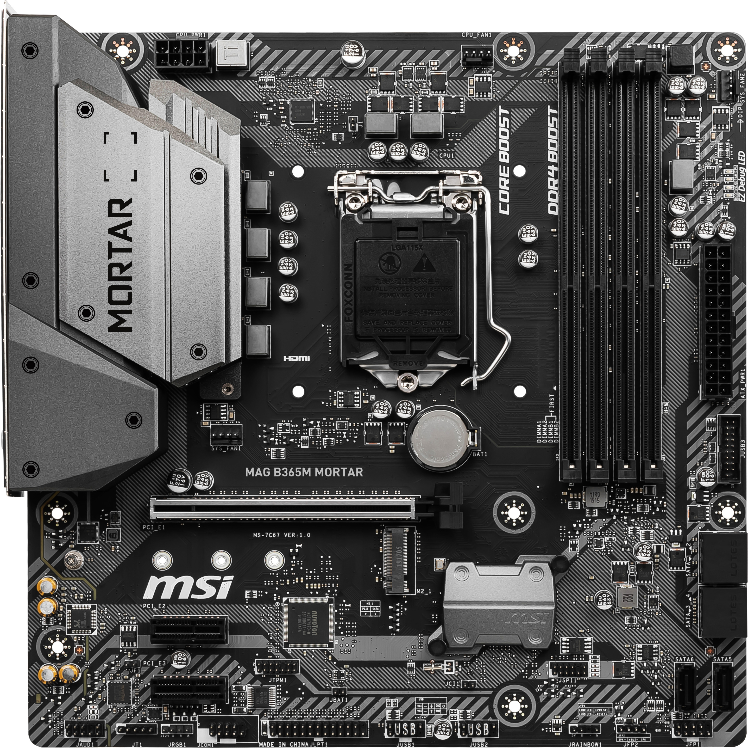 MSI MAG B365M MORTAR Mainboard Schwarz