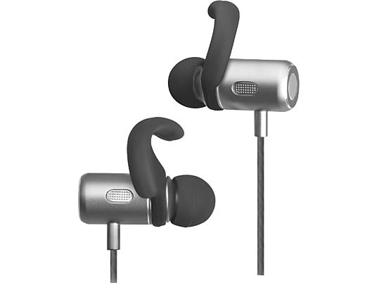 SBS Swing - Écouteurs Bluetooth (In-ear, Noir/Argent)