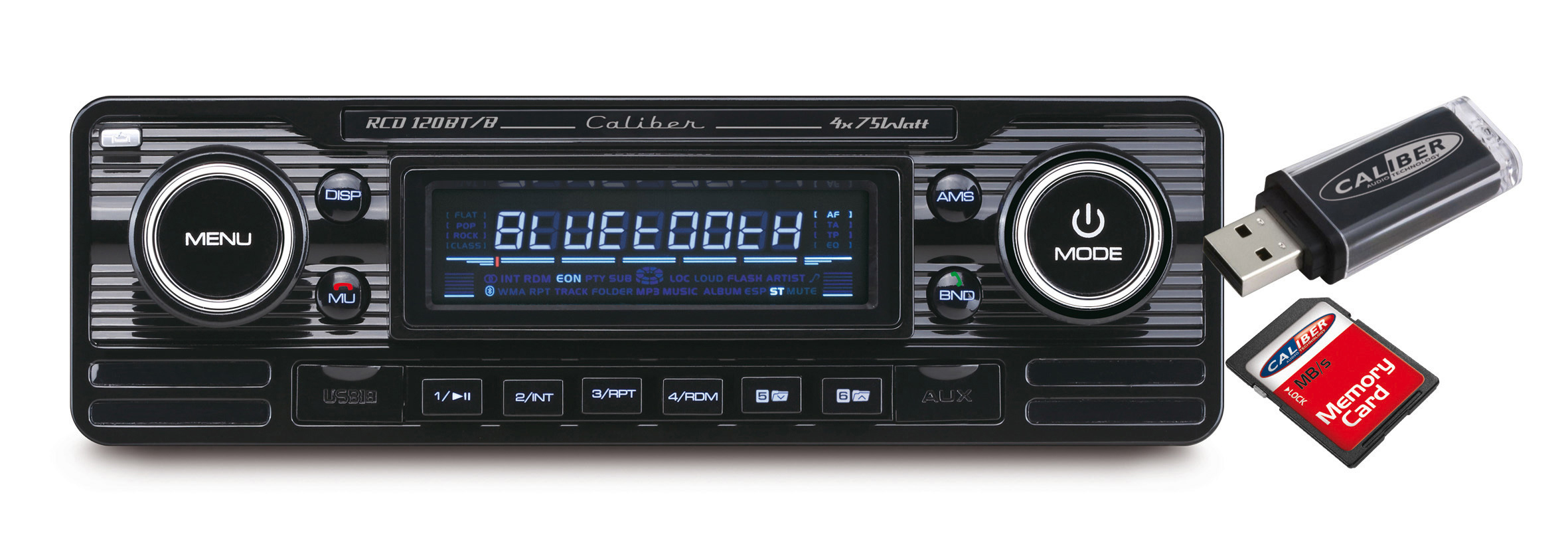 CALIBER RCD120BT Autoradio 1 DIN, 75 Watt
