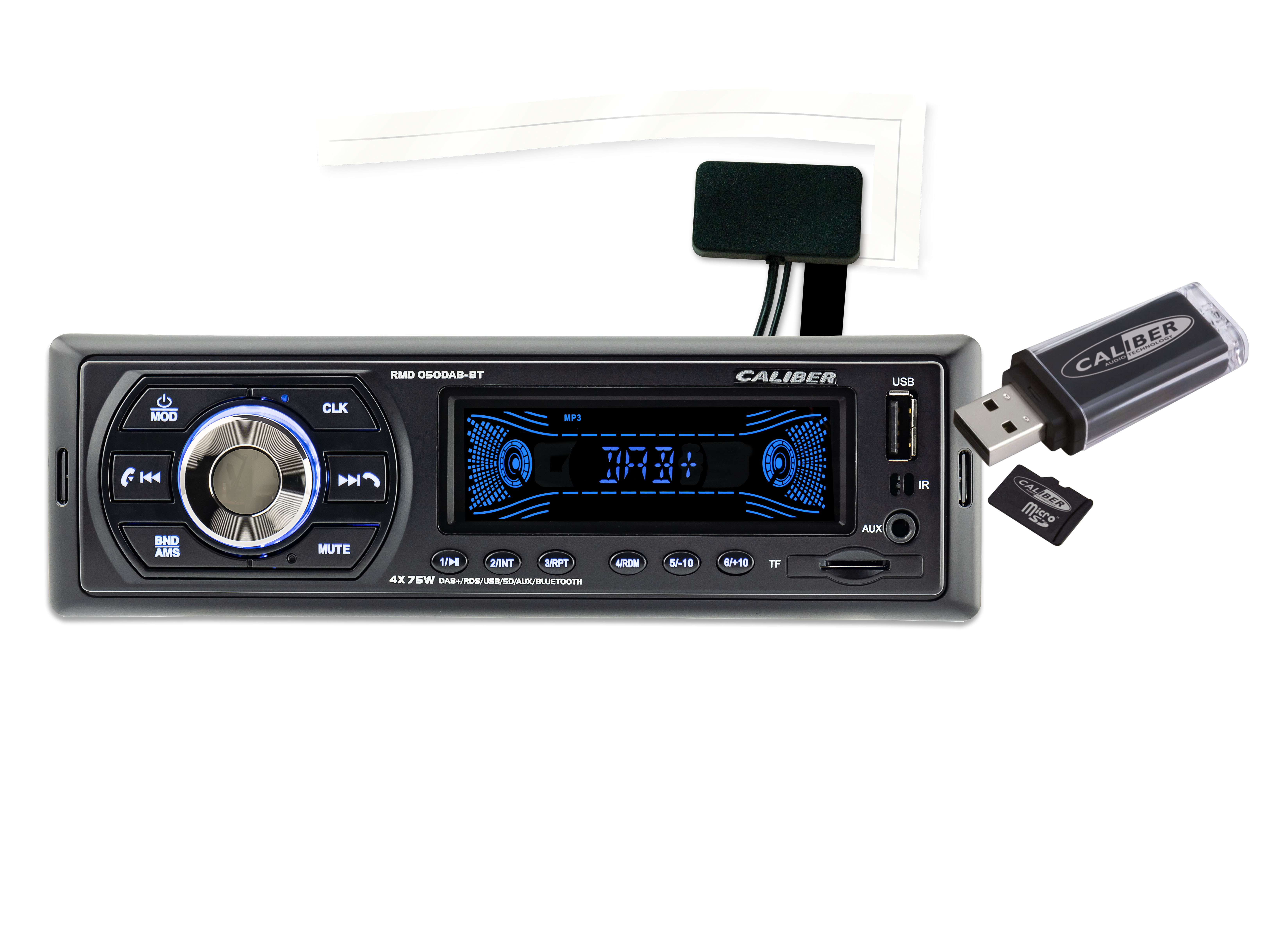CALIBER RMD050DAB-BT Autoradio 1 DIN, 75 Watt