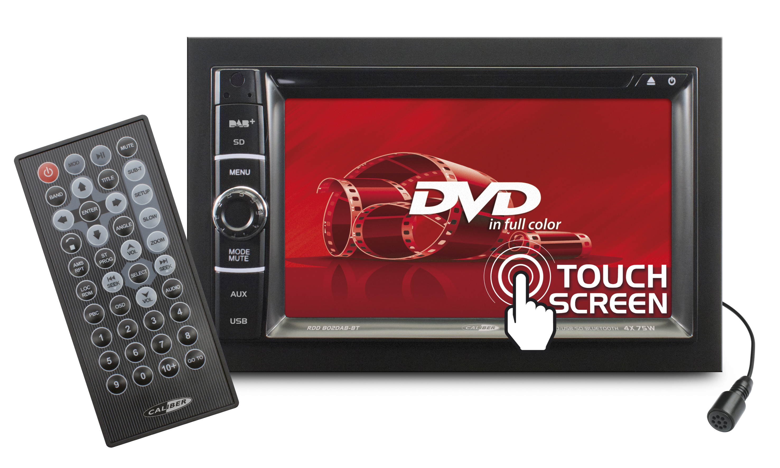 CALIBER RDD802BT Autoradio 2 DIN (Doppel-DIN), 75 Watt