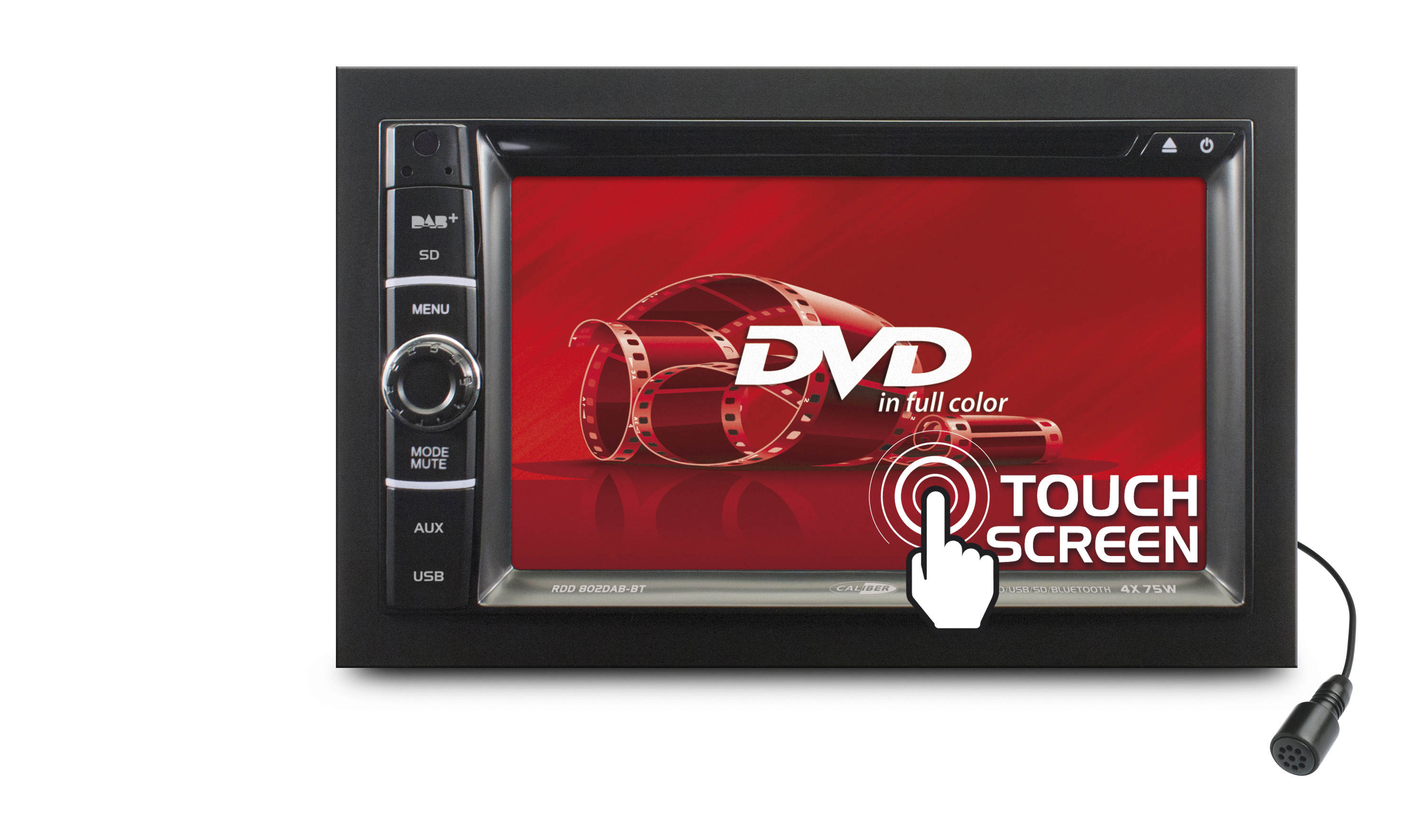 CALIBER RDD802BT Autoradio 2 DIN (Doppel-DIN), 75 Watt
