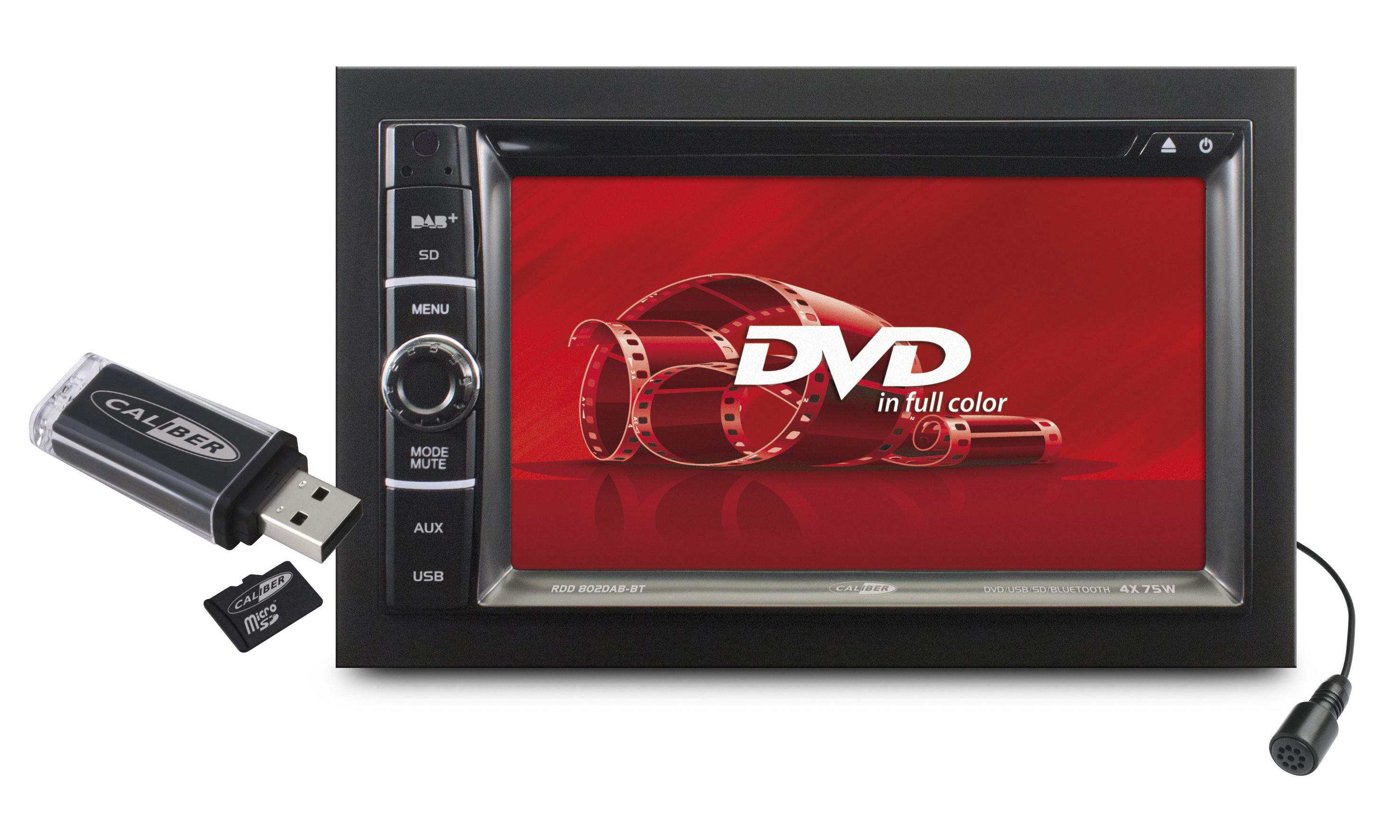 CALIBER RDD802BT Autoradio 2 DIN (Doppel-DIN), 75 Watt