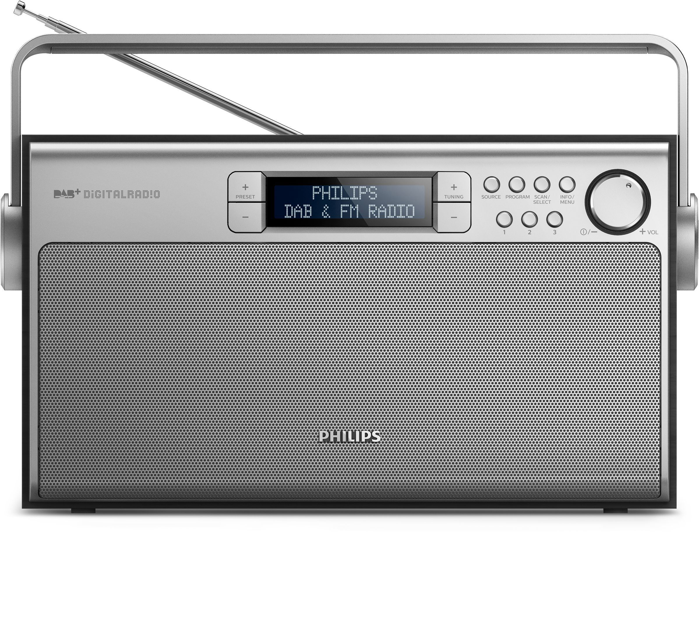 PHILIPS AE5220B/12 Digitalradio, UKW Tuner, DAB+, DAB, Schwarz