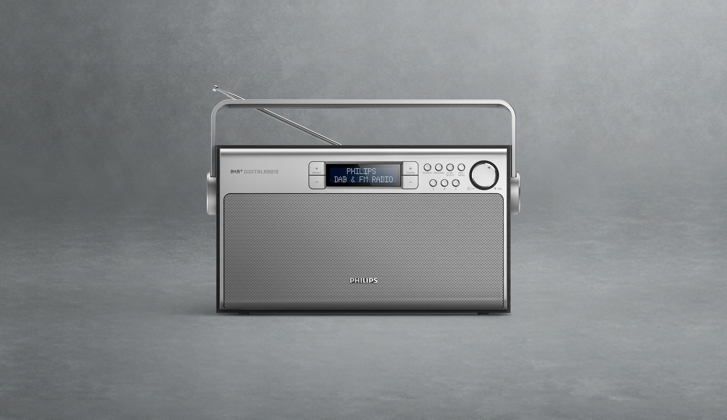 PHILIPS AE5220B/12 Digitalradio, UKW Tuner, DAB+, DAB, Schwarz