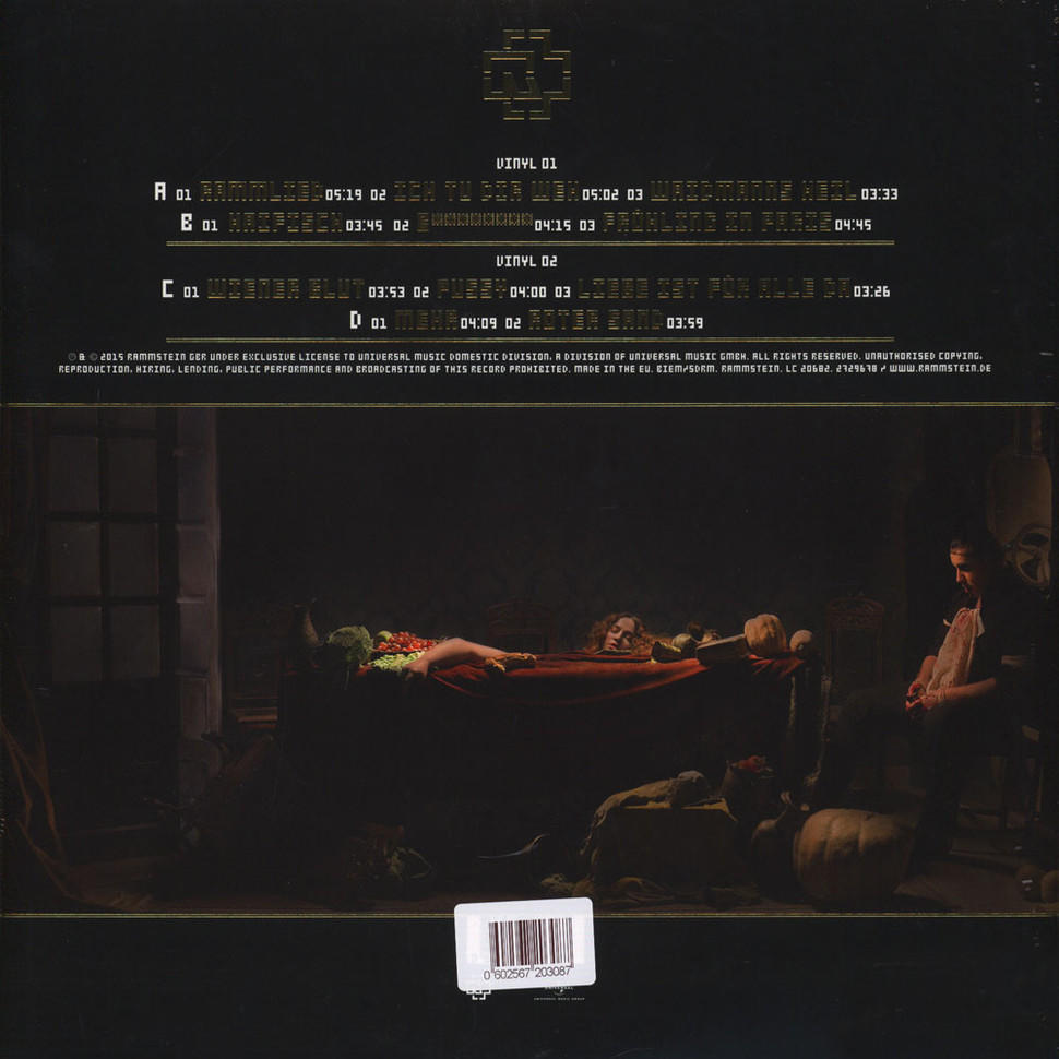 Albumcover einer Schallplatte. Enthält Text und ein Bild eines Gemäldes.