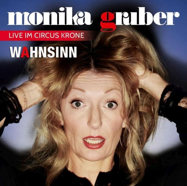 Albumcover von Monika Gruber, eine Frau mit blonden Haaren, die überrascht aussieht.