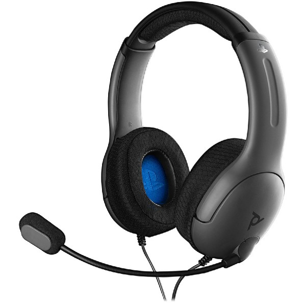 Headset Gaming Lvl40 gris para ps4 auriculares con cable pdp stereo negro ps4ps5 licencia oficial diadema cancelación