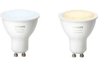 PHILIPS HUE Hue White Ambiance GU10 - Ampoule LED (Blanc)