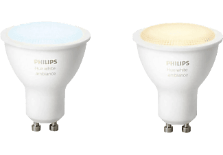 PHILIPS HUE Hue White Ambiance GU10 - LED-Leuchtmittel (Weiss)