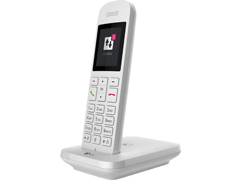 TELEKOM Sinus 12 mit Basis Weiß Telefon