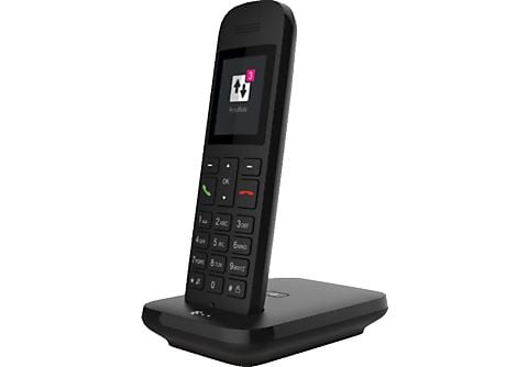 | Schwarz MediaMarkt Telefon, Telefon 12 mit Sinus Basis Schnurloses TELEKOM