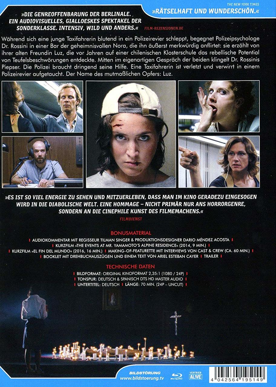 DVD-Cover des Films mit mehreren Fotos und Text, eine verletzte Frau steht im Mittelpunkt.