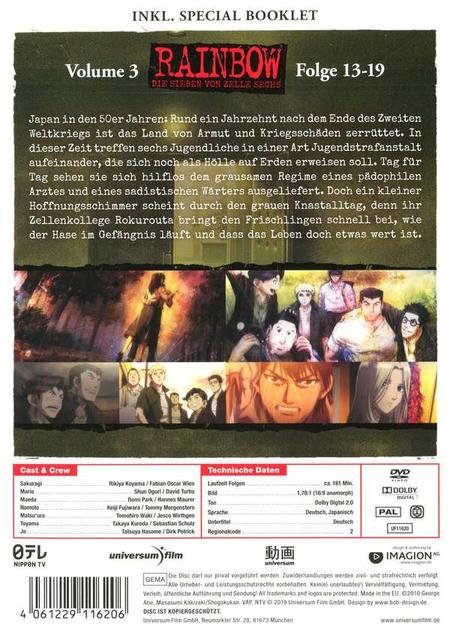 Rainbow: Die Sieben von Zelle sechs Vol.3 (Special Edition) DVD