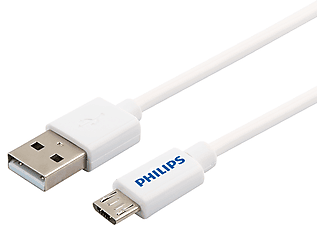 PHILIPS Micro B 2.4A 1m USB Kablo Beyaz