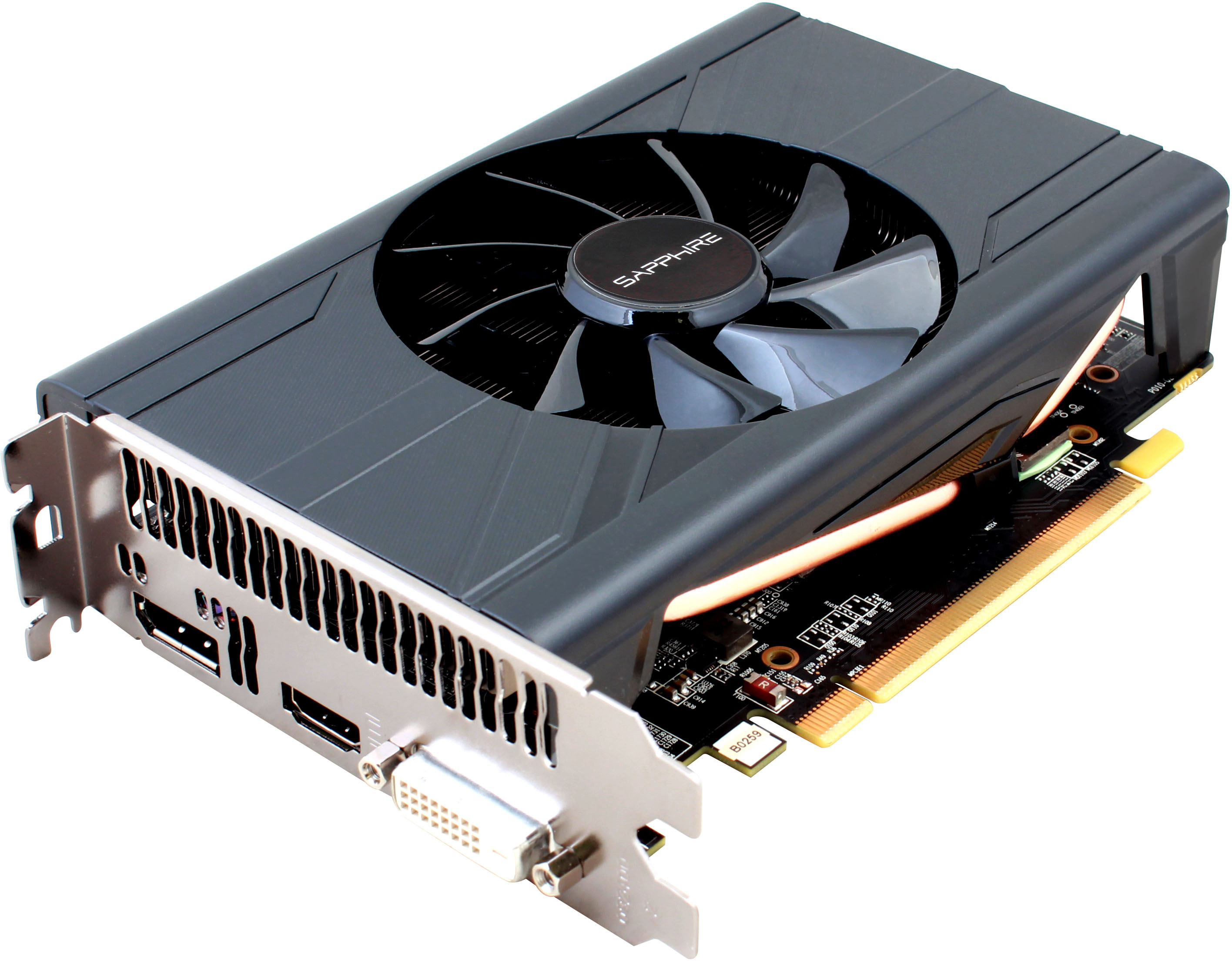 SAPPHIRE PULSE RX 570 ITX 4GB (11266-34-20G) (AMD, Grafikkarte)