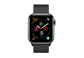 Apple Watch Series 4 GPS + Cellular, 40mm, Acero Inoxidable Negro Espacial  con Correa Milanese Negra