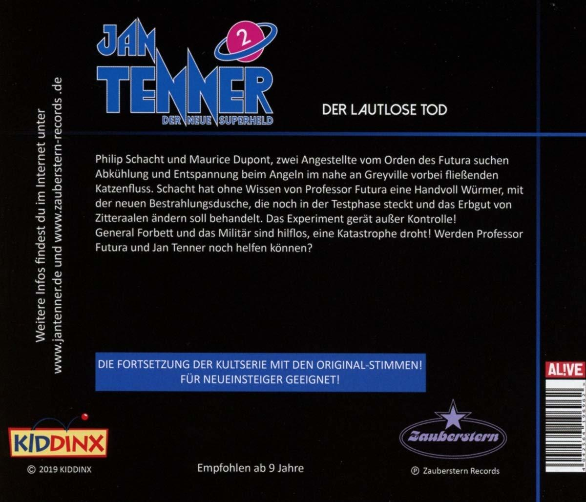 Die Rückseite einer DVD-Hülle mit Text in deutscher Sprache. Die DVD ist für den Film Jan Tenner.
