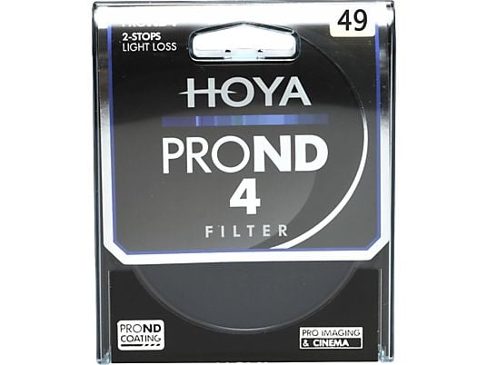 HOYA ND4 Pro 49mm - Filtre gris (Noir)