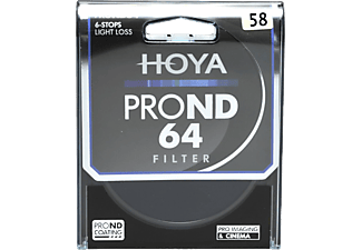 HOYA ND64 Pro 58mm - Filtre gris (Noir)