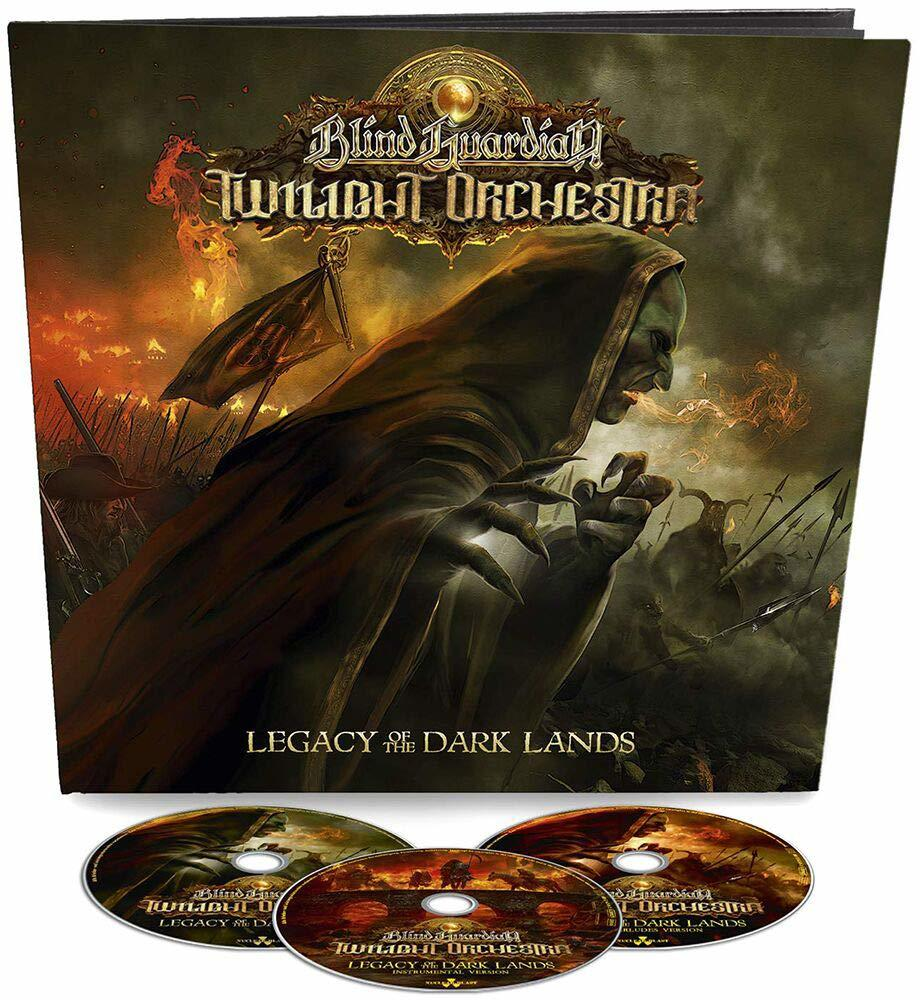 CD box set van 'Blind Guardian's Twilight Orchestra'. Bevat een cover afbeelding en drie cd's.