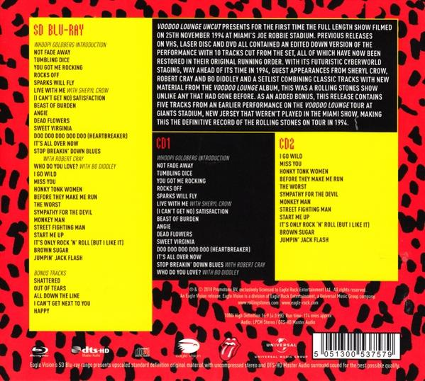 So Blu-ray borító. A Rolling Stones 1994-es Joe Robbie Stadionbeli fellépését sorolja fel.