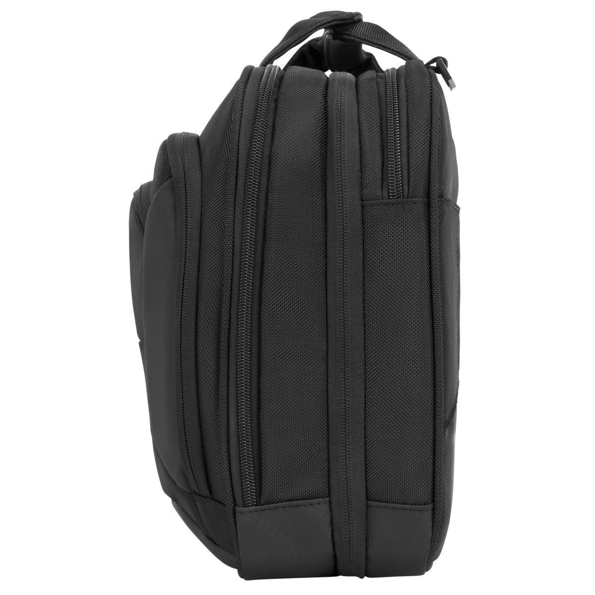 TARGUS Corporate Traveler Notebooktasche Aktentasche für Universal Strapazierfähiges ballistisches Nylonobermaterial nach Militärstandard 1680D – wasser- und verschleißfest, Schwarz