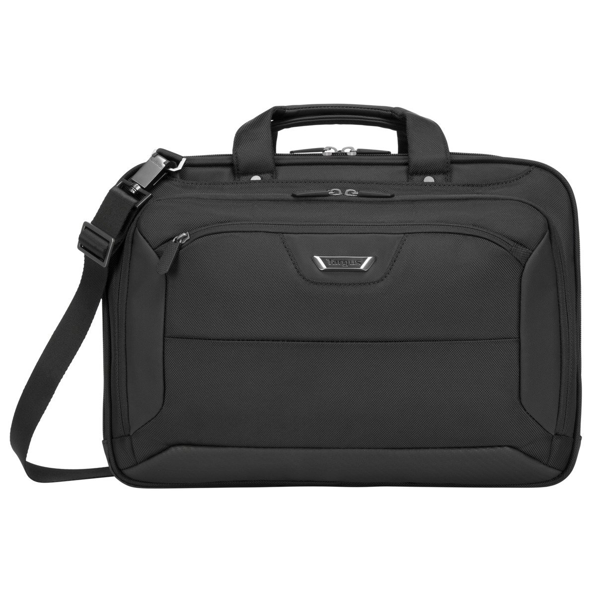 TARGUS Corporate Traveler Notebooktasche Aktentasche für Universal Strapazierfähiges ballistisches Nylonobermaterial nach Militärstandard 1680D – wasser- und verschleißfest, Schwarz