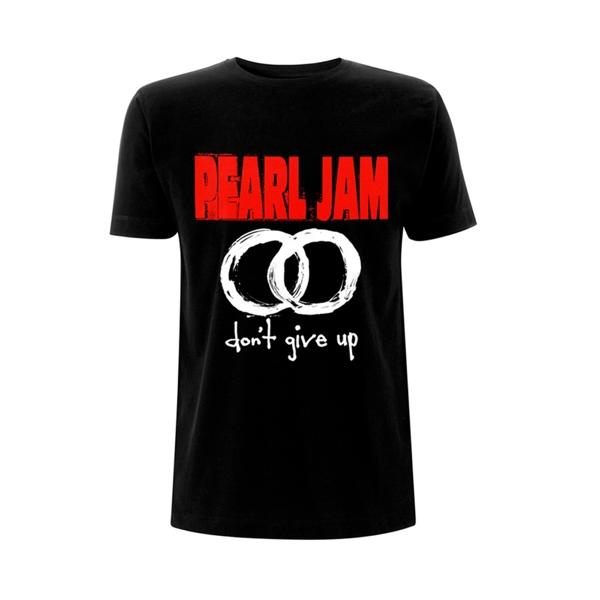 PLASTICHEAD MERCHANDISE Pearl Jam T-Shirt Give Don\'t Up [Black,M