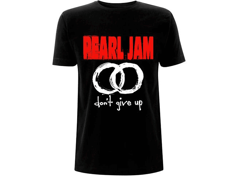PLASTICHEAD MERCHANDISE Pearl Jam T-Shirt Give Don\'t Up [Black,M