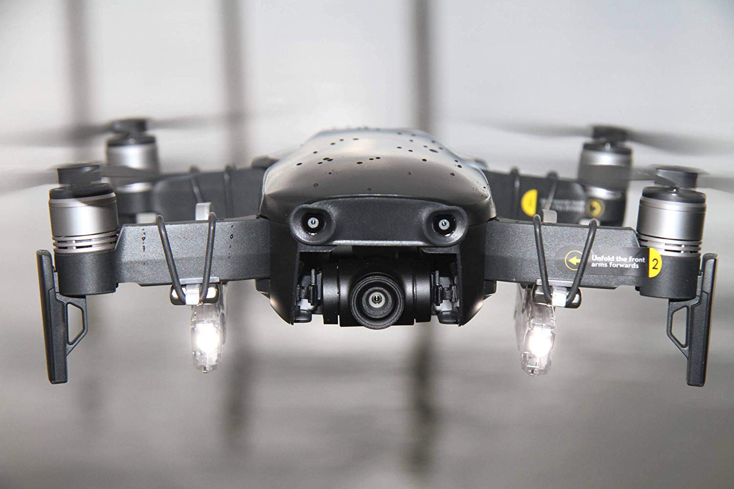 Drohnen Dual: Mavic Air neigbar 90 ROBOTERWERK für Transparent Scheinwerfer Air doppelte Beleuchtung DJI für - LED Lumen, SELFIE Mavic