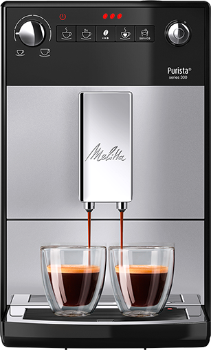 MELITTA Purista - Macchina da caffè superautomatica (Nero/Argento)