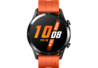 HUAWEI Watch GT 2 46mm Sunset Smartwatch Fluorkautschuk, 140-210 mm, Orange