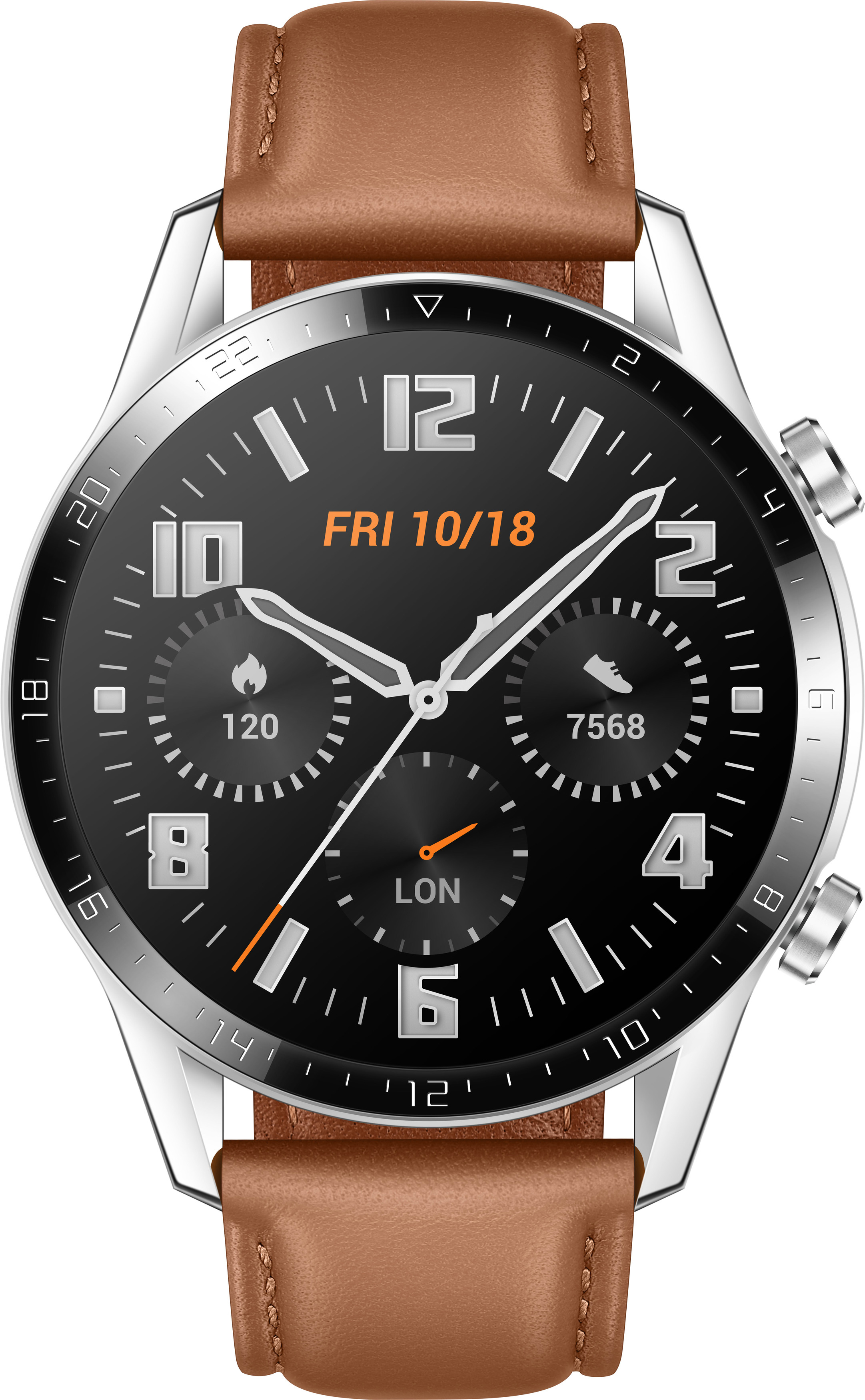 2 140-210 Watch mm, Braun HUAWEI Leder, Smartwatch Classic/Pebble 46mm GT